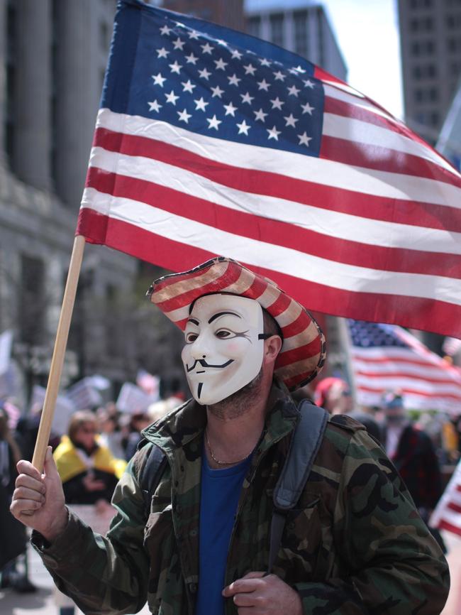 America is being battered by a ‘bitter cultural divide’. Picture: Scott Olson/Getty Images/AFP