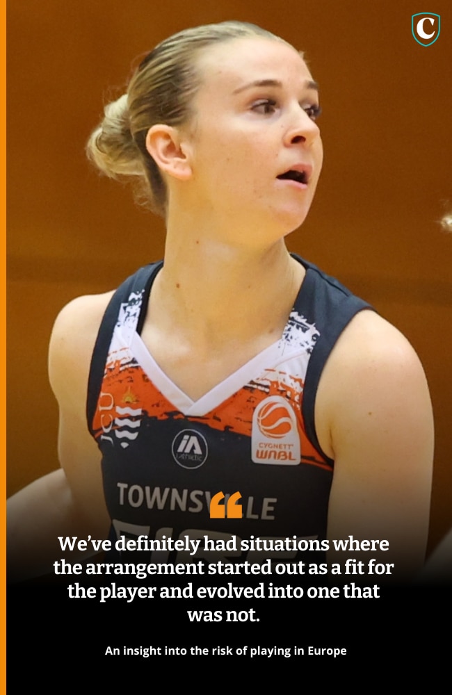 Steph Reid will suit up in Hungary, but aspiring ballers have been warned about aspects of European basketball.