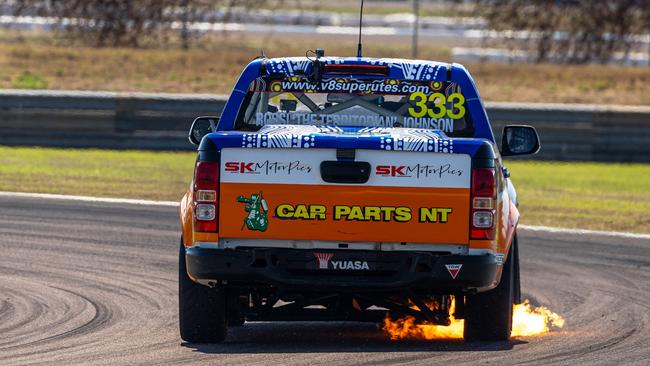 Rossi Johnson racing around the track during the Repco Supercars Championship – Event 5 – Darwin Triple Crown. Picture: Rhys Vandersyde/InSyde Media.