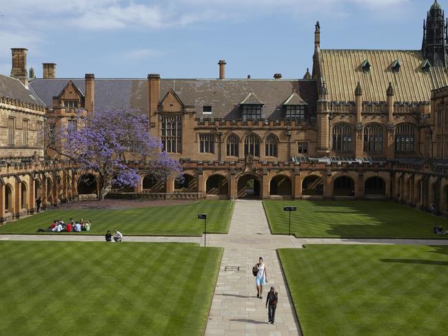 The famous quadrangle at the University of Sydney. The university has limited vacancies for a variety of degrees in the next round, including economics, engineering and education.