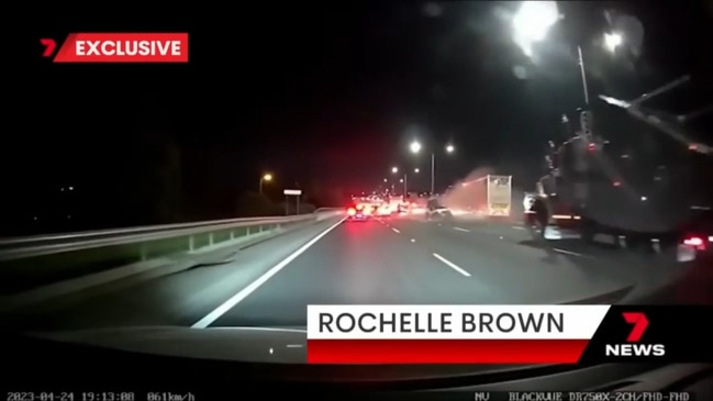 Dashcam footage shows extent of Monash Freeway crash