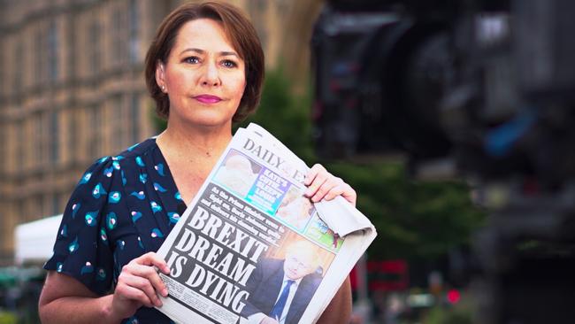 Lisa Millar in London after becoming a foreign correspondent for the ABC. Photo: Lisa Millar