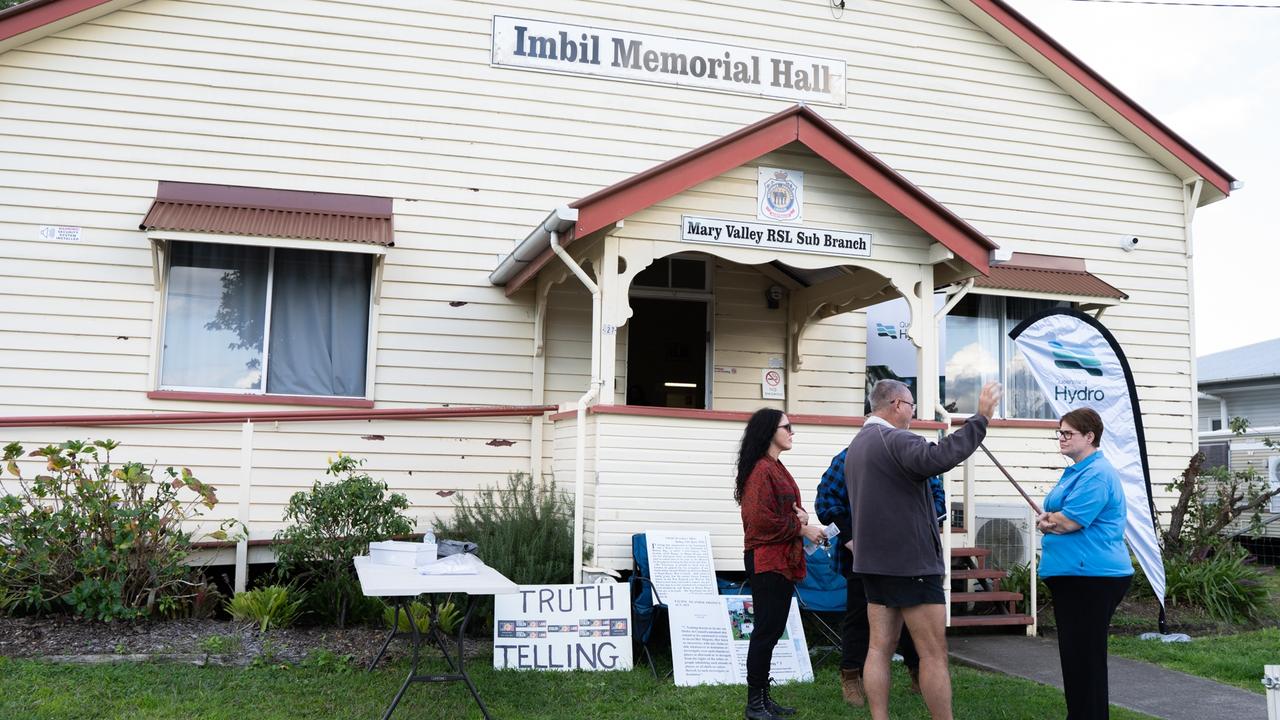 Qld Hydro hosted a community drop-in session at Imbil Memorial Hall. Tuesday, July 18, 2023. Picture: Christine Schindler