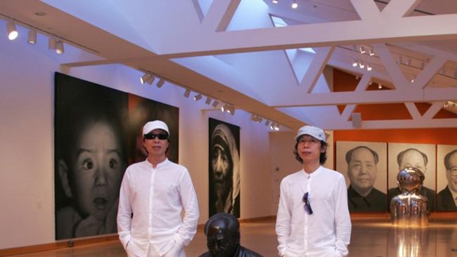 The renowned artists Gao Qiang (L) and Gao Zhen (R). Zhen was arrested when he returned to China to visit relatives, in a warning to critics of the regime. Picture: Supplied