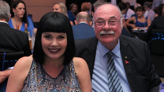 Yolonde and Warren Entsch at the annual Aussie Locums Blue Tie Gala Ball – a fundraiser for Moyamoya Australia. Mr Entsch has accused the Labor Party of attacking his wife’s work with organisations that have previously received government funding. Picture: Sandhya Ram