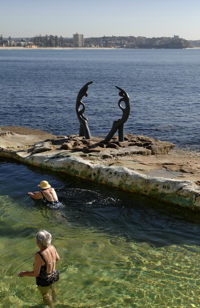 Winter Swim, Fairy Bower. Before the storm.