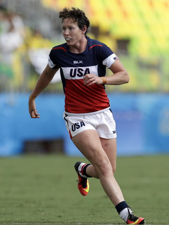 USA's Jillion Potter during the match against Australia.