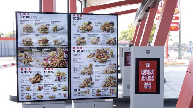 Customers are urged to order via the KFC app before picking up your food. Picture: supplied.