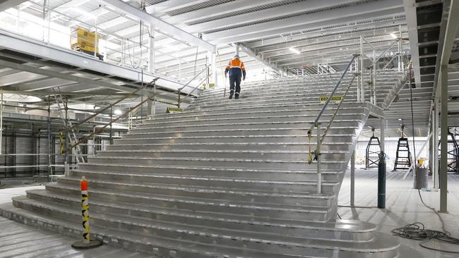 Duty Free deck under construction. Incat are currently constructing their first electric ferry. Picture: Nikki Davis-Jones