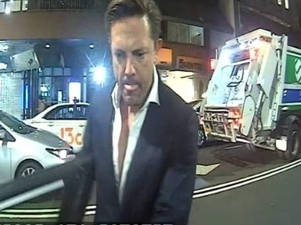 CCTV footage released by police allegedly shows Mr Henson stealing a taxi in Sydney's CBD in November, 2022. Picture: NSW Police