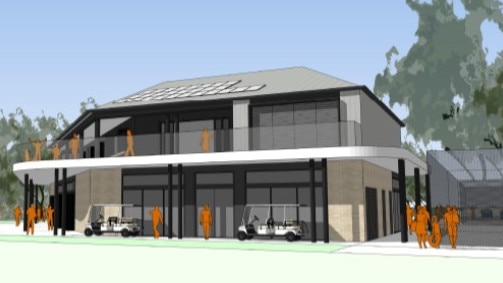An artist's impression of the new Warringah Golf Clubhouse. Picture: Group Architects.
