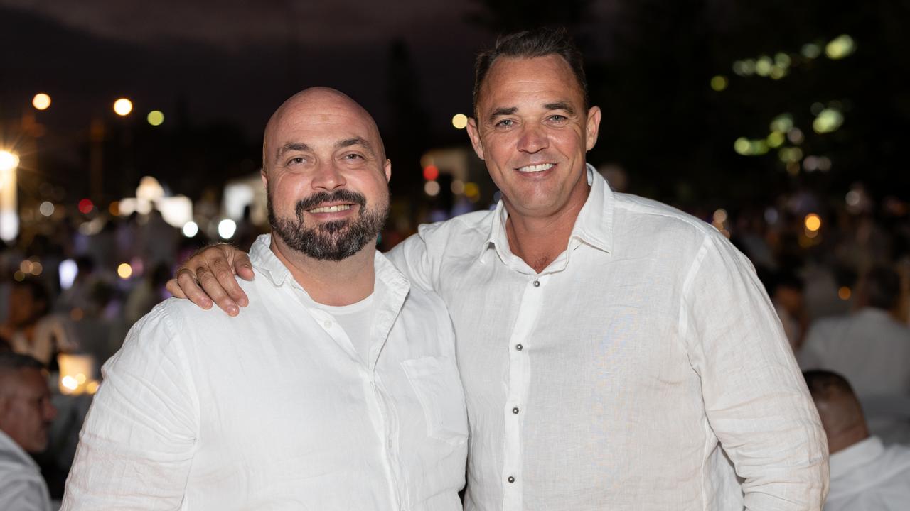 Martin Ryall and Jason Newell. The Pulse for DÃ&#131;Â®ner en Blanc Gold Coast at Broadbeach Park on April 22, 2023. Picture: Celeste Humphrey