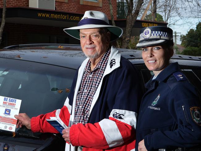 Detective Superintendent Stacey Maloney with veteran police volunteer Alistair in 2017.