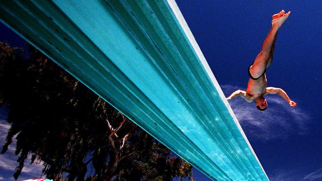 A diving shot at the Norwood pool from our archives.