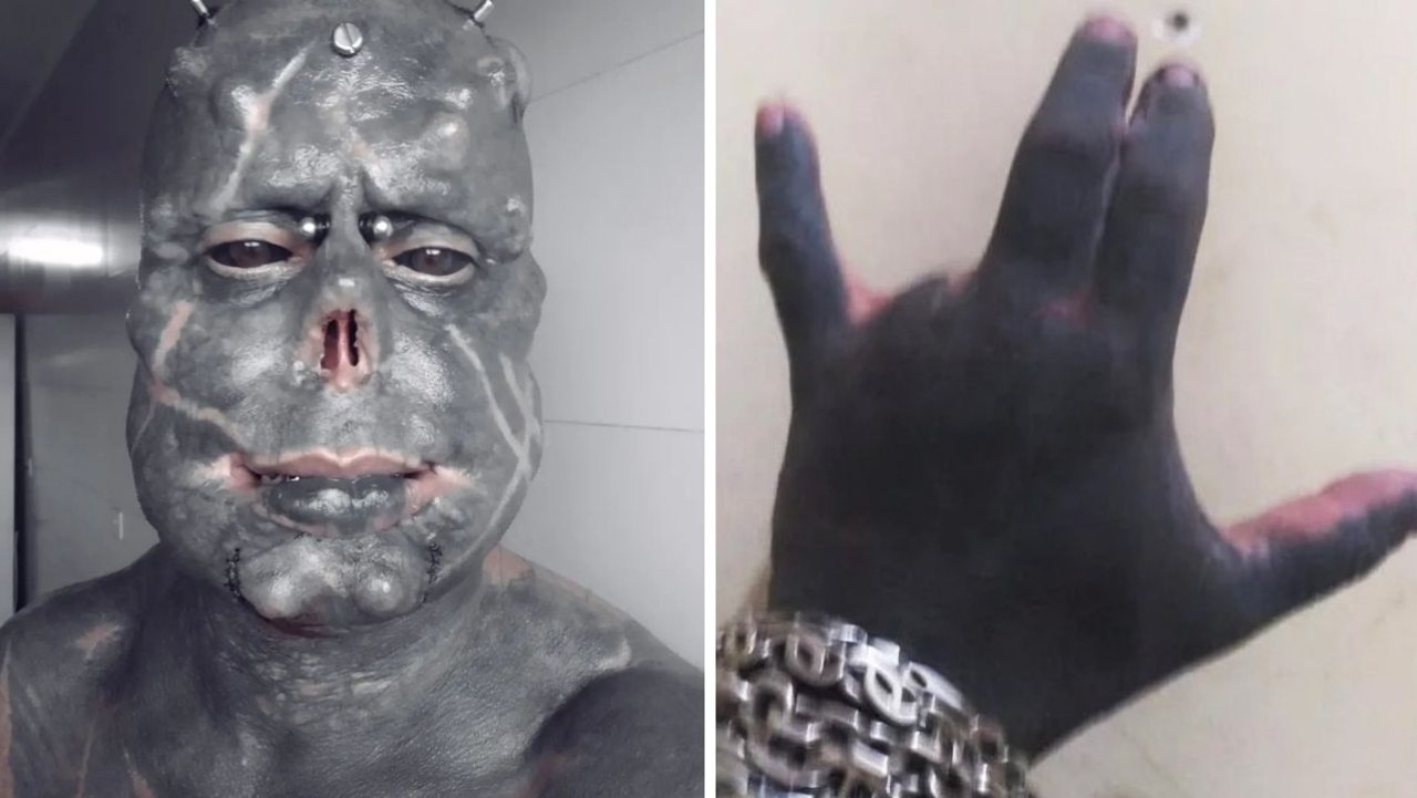 ‘Diabao’ Praddo, a 49-year-old Brazilian, amputated three fingers, turning his hands into devilish claws. Picture: Newsflash