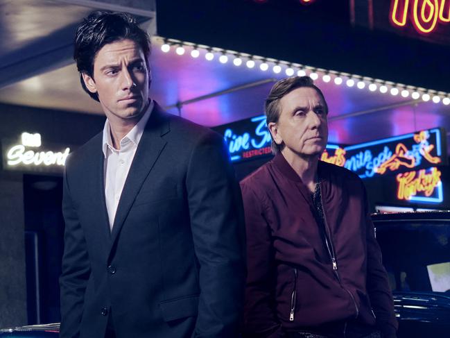 The life and times of Sydney nightclub boss John Ibrahim, based on his book “Last King of the Cross,’’   Lincoln Younes as JOHN and Tim Roth as EZRA. Photo Daniel Asher Smith.