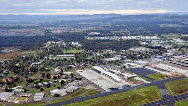 A birdseye view of RAAF Base Amberley.