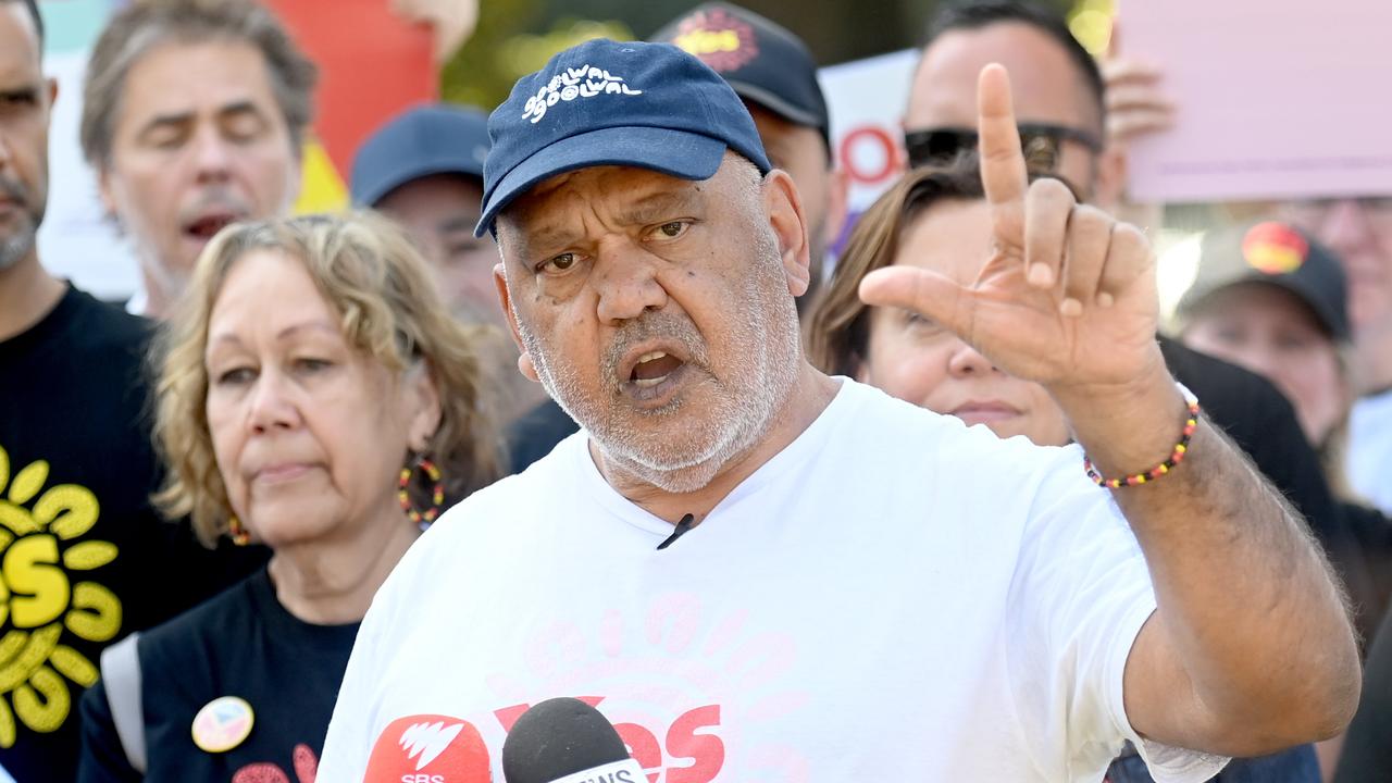 Noel Pearson gave a rousing speech about Yes vote on Saturday. Picture: NCA NewsWire / Jeremy Piper