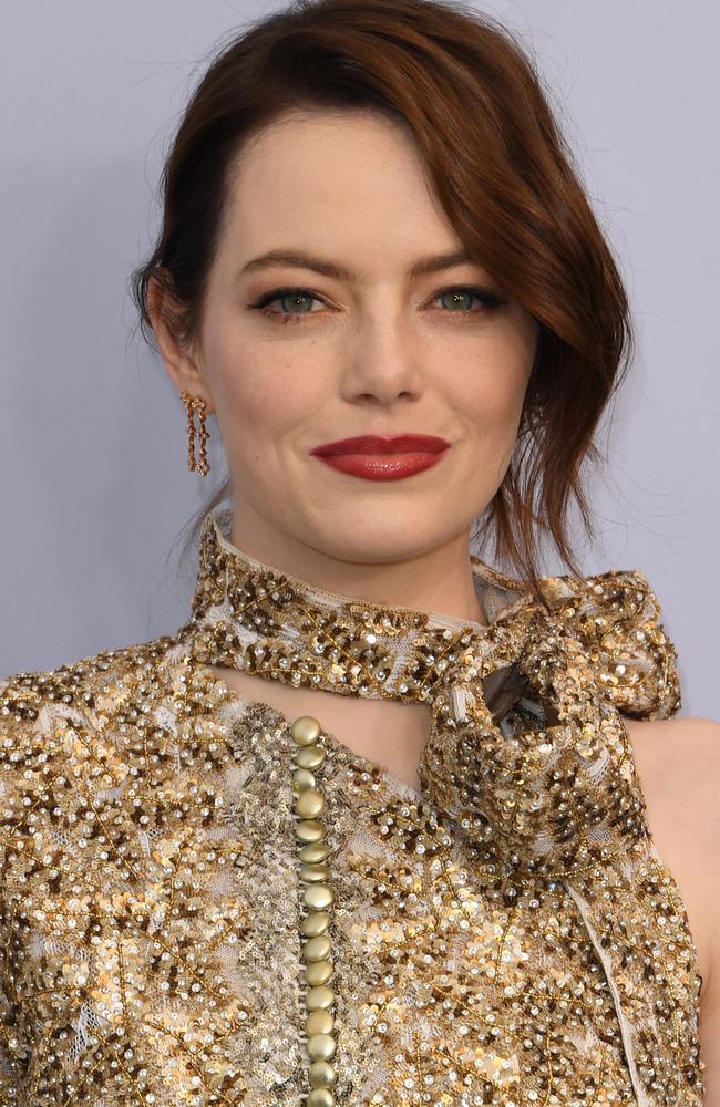 Oscar-winner Emma Stone will be vying for the Best Supporting Actress category at Monday’s Academy Awards. Picture: AFP 