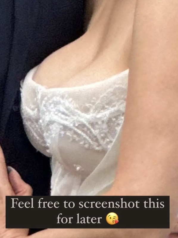 She included a close-up of the top of her dress. Picture: Instagram