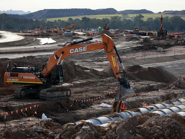 The site of the Western Sydney Airport at Badgerys Creek. Picture: Toby Zerna