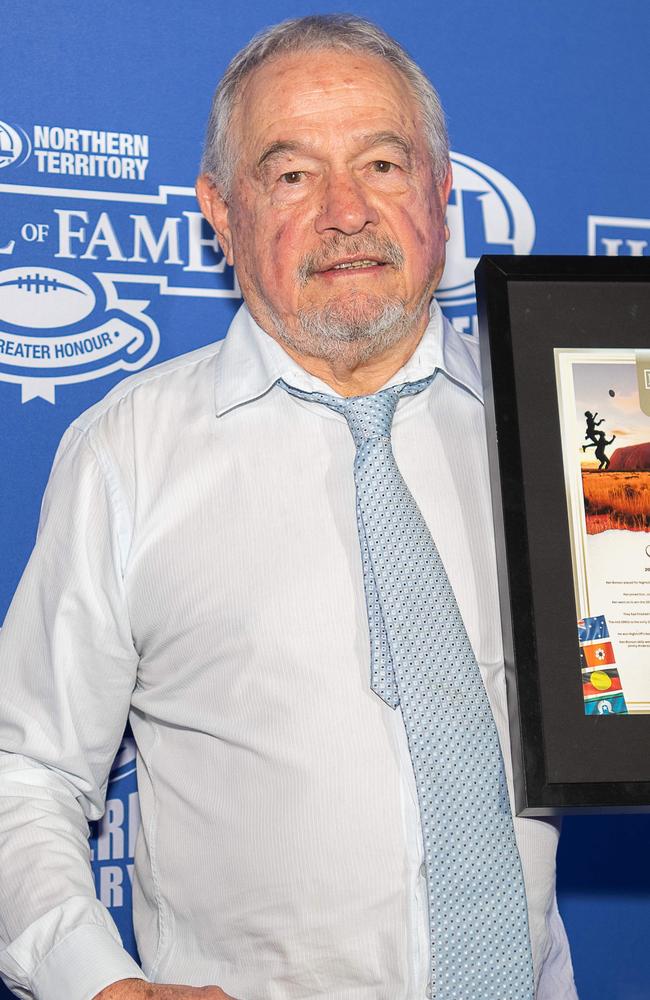 Ken Bonson at the 2023 AFLNT Hall of Fame. Picture: Pema Tamang Pakhrin