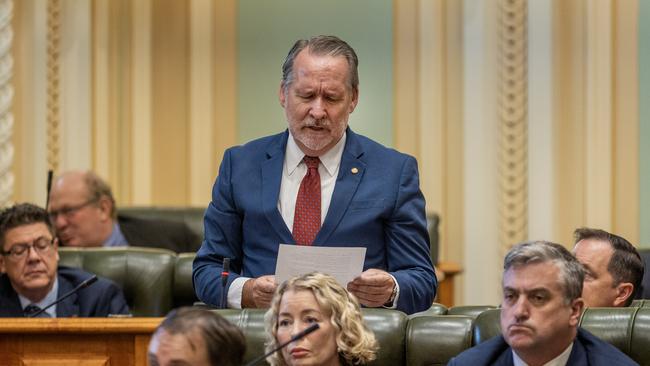 Labor MP Jim Madden announces he won’t contest the 2024 Queensland election. Picture: NewsWire / Sarah Marshall