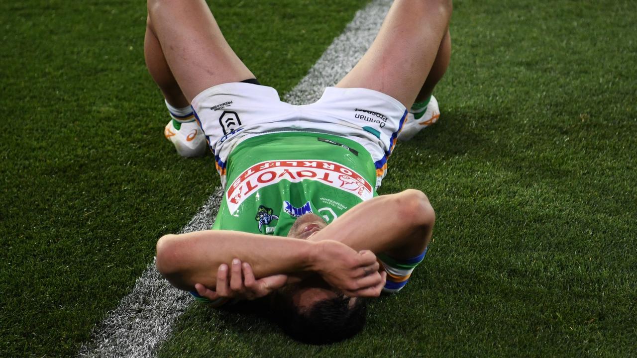 Jordan Rapana, dejected. Picture: NRL Photos