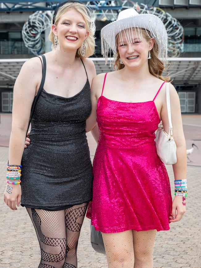 SYDNEY, AUSTRALIA - Daily Telegraph Photos February 26, 2024: Isabelle and Sophie at Taylor Swift's The Eras Tour concert held at Accor Stadium in Sydney. Picture: Christian Gilles