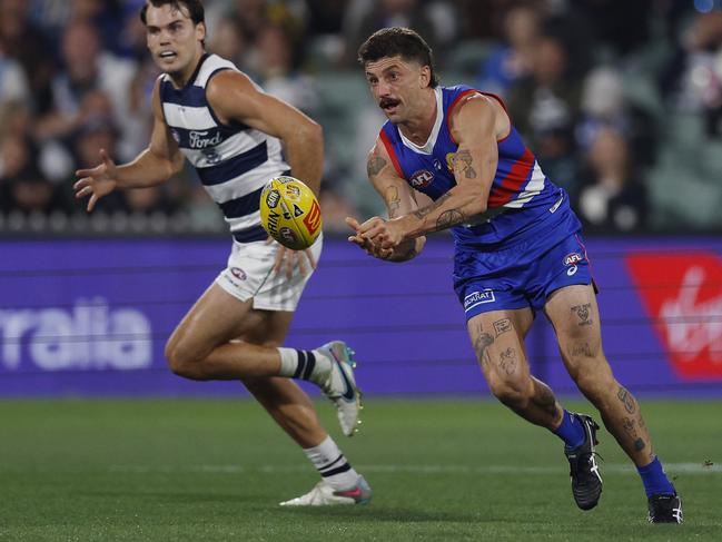 Tom Liberatore could cut apart Essendon in the middle if he doesn’t receive some close checking. Picture: Michael Klein