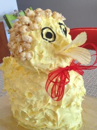 The most controversial cake in the book, the duck cake. Picture: Felicity Glennie-Holmes