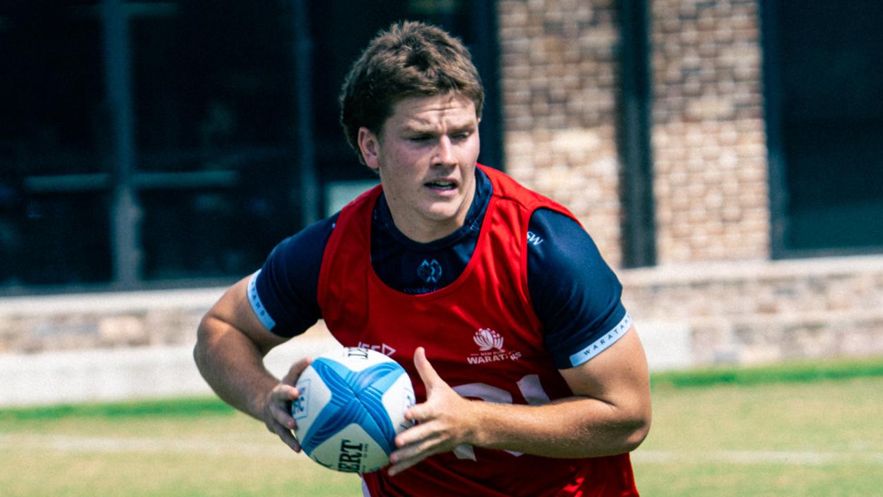 Joey Fowler in training. Hugo Carr/NSW Waratahs