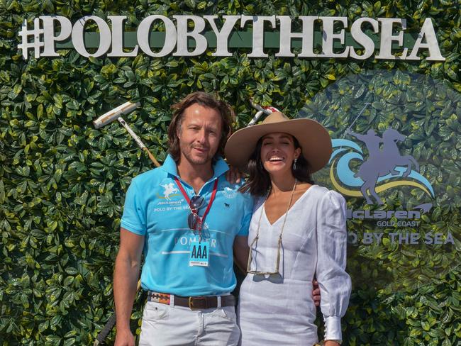 Natalie Decorte and Janek Gazecki at Gold Coast Polo by the Sea.