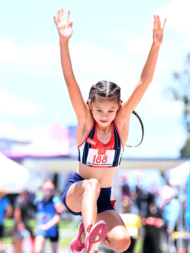 Queensland Little Athletics State Relay Championships. Saturday December 2, 2023. Picture, John Gass