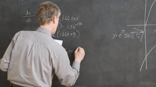 Teacher writing an equation. Picture: Thinkstock