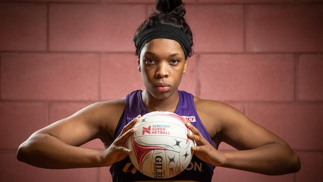 England international netball star Eboni Usoro-Brown has joined the Queensland Firebirds. PICTURE: Brad Fleet