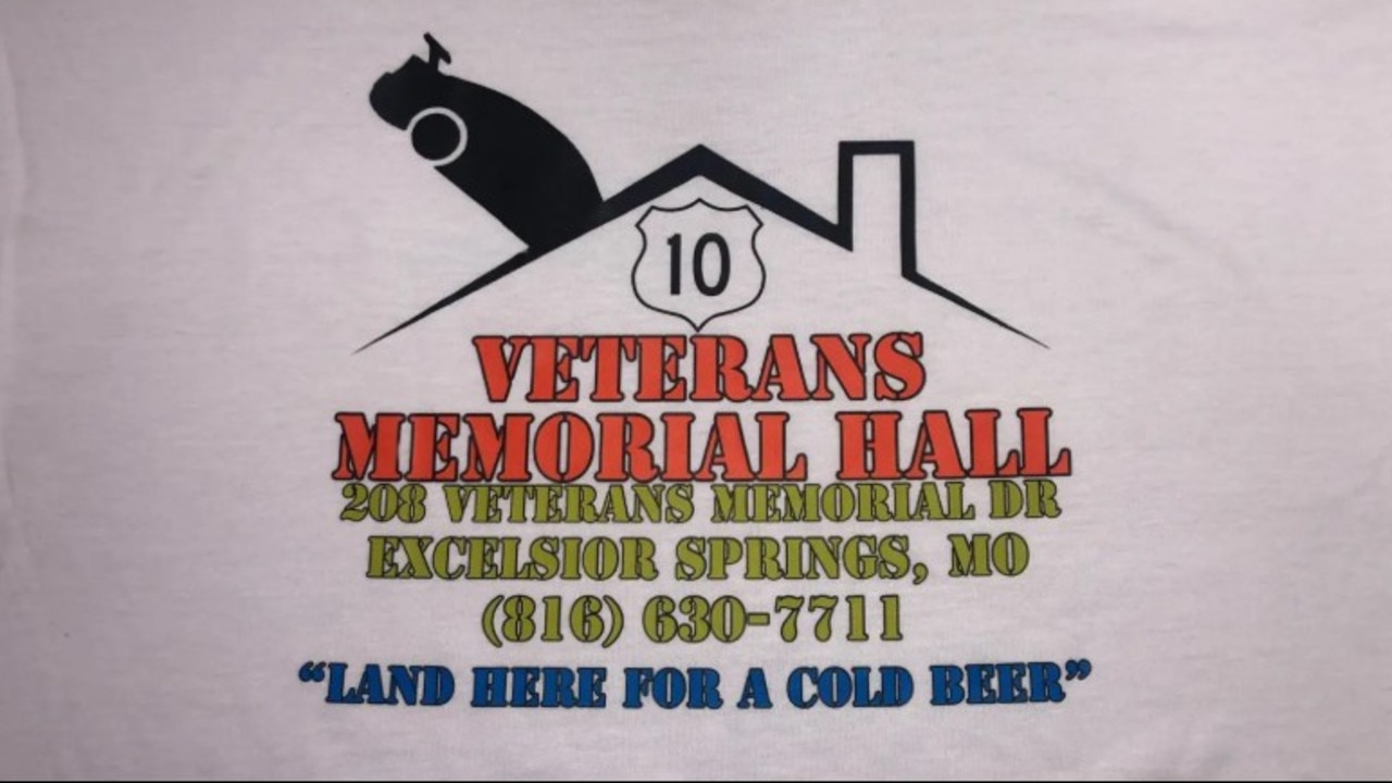 The organisation that runs the veterans hall has started selling humorous T-shirts to raise money. Picture: Facebook/Clay-Ray Veterans Association