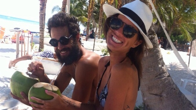 Founders of Triangl swimwear Craig Ellis and Erin Deering.