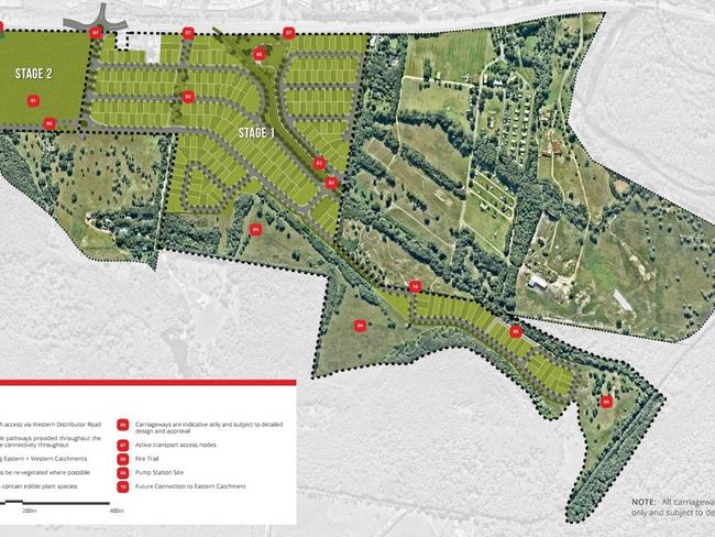 "HARVEST ESTATE": Queensland residential developer Villa World previously had an interest in the development proposal on Ewingdale Rd, west of Byron Bay. NSPT Pty Ltd has taken over all rights in the proposal.