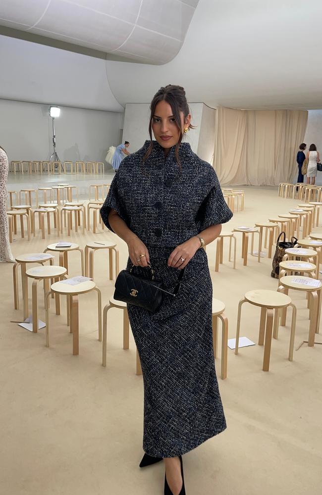 The fashion influencer at Australian Fashion Week last week. Picture: Instagram/jadetunchy