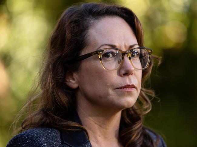 Jaclyn Symes was asked directly to rule out any new taxes in the 2025 budget in February. Picture: Diego Fedele