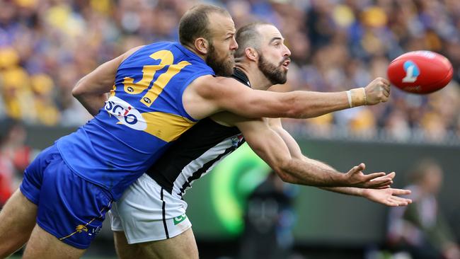 Will Schofield spoils Steele Sidebottom. Picture: Michael Klein