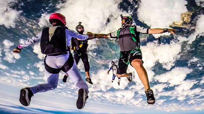 Upside down! Picture: Australian Parachuting Federation