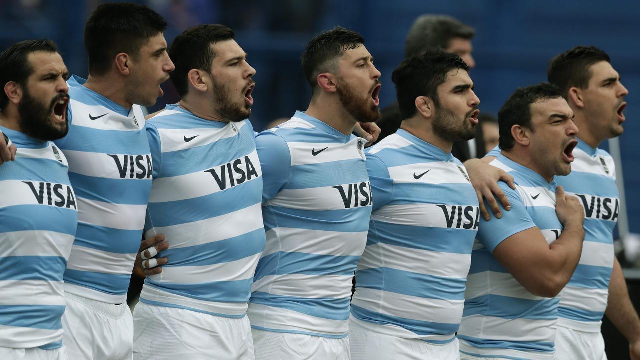 Argentina's preparations for the 2020 Rugby Championship have been thrown into disarray by six players testing positive for coronavirus in recent days. (Photo by ALEJANDRO PAGNI / AFP)