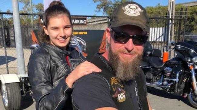 Brooke Kaluzyn with Stuart Love preparing for the annual Ride For Love which raises money for the Childhood Cancer Support services.