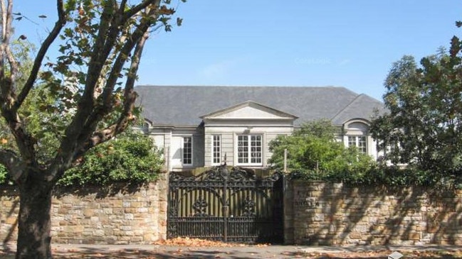 The “ghost mansion” in Toorak has sold for more than $80m. Picture: CoreLogic