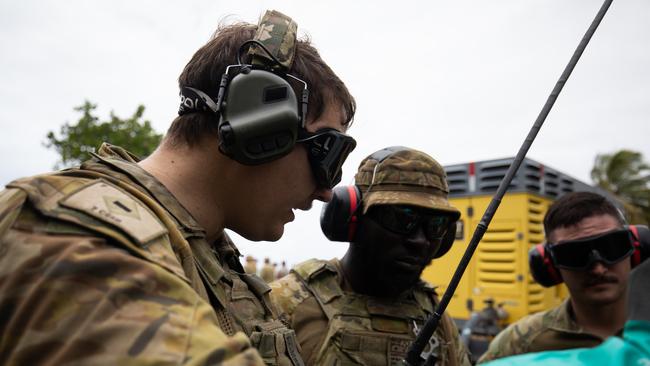 The Australian Army conducted a training exercise at Cowley Beach on October 15, 2024, designed to test soldiers in a range of petroleum capabilities including establishing Deployable Bulk Fuel and Inland Pipeline Distribution Systems, as well as firefighting drills. Picture: Supplied.