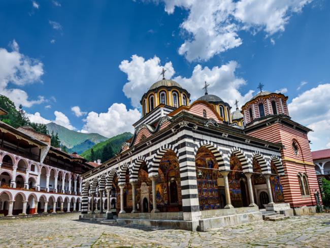 Rila Monastery is a famous monastery in Bulgaria.