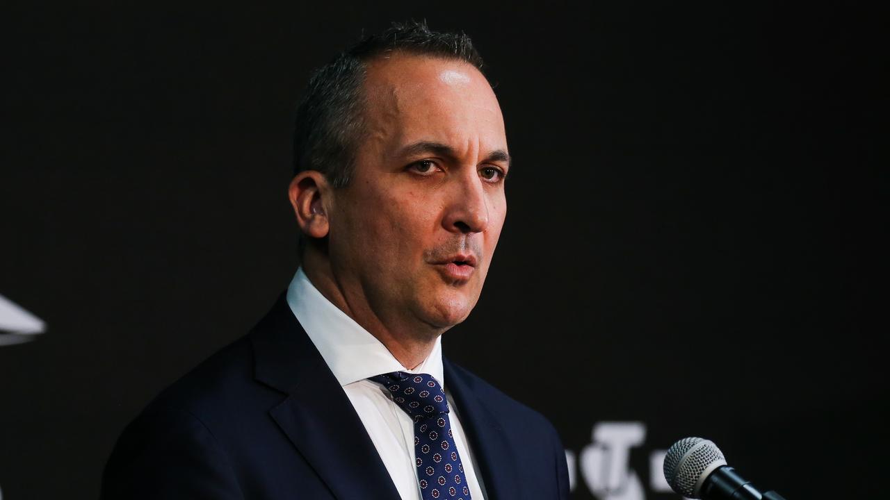 NRL CEO Andrew Abdo has raised the possibility of bringing back charter flights for every team. Picture: NCA Newswire/Gaye Gerard