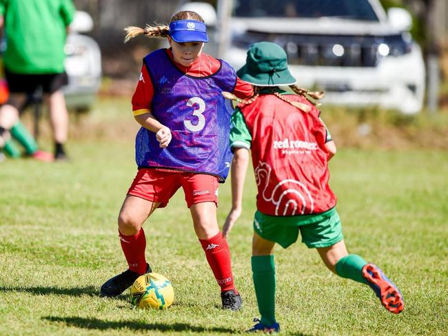 Burdekin FC junior footballer Mia Wicks. Picture: FQ Northern